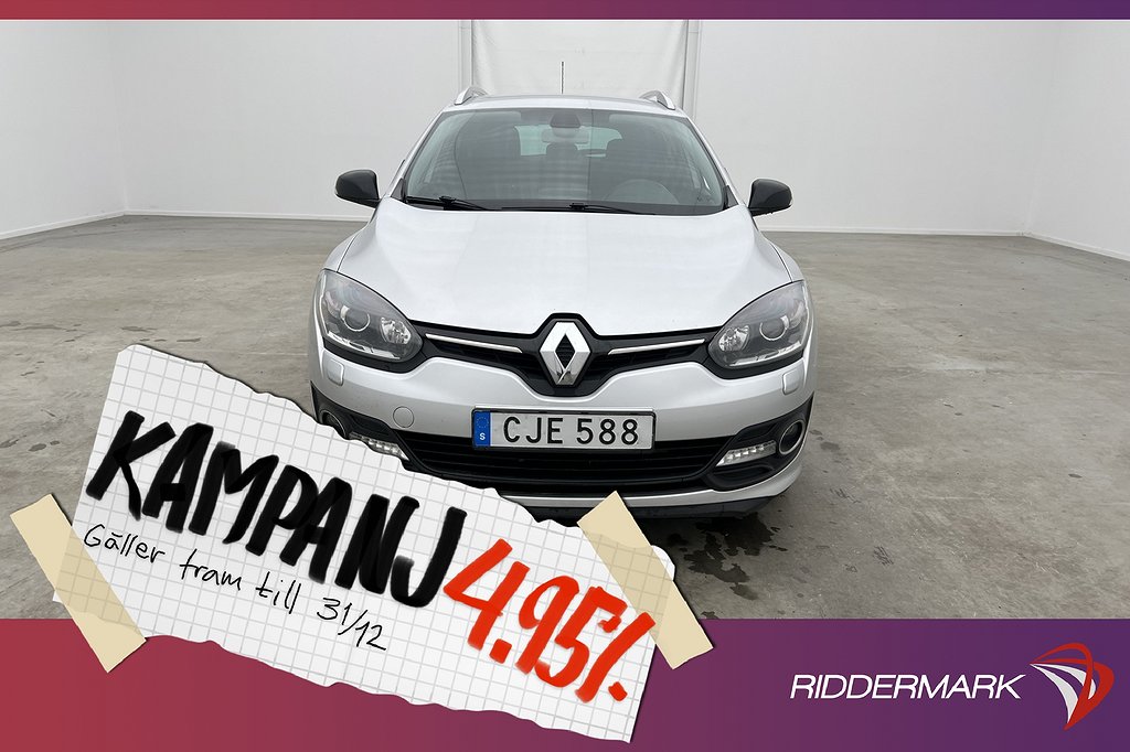 Renault Mégane Grandtour 1.5 dCi Limited D-Värm 4,95% Ränta