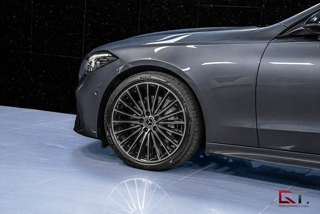 Mercedes-Benz C200 T AMG Pano Bur-3D Värmare Akustikglas Vinterpaket 360°