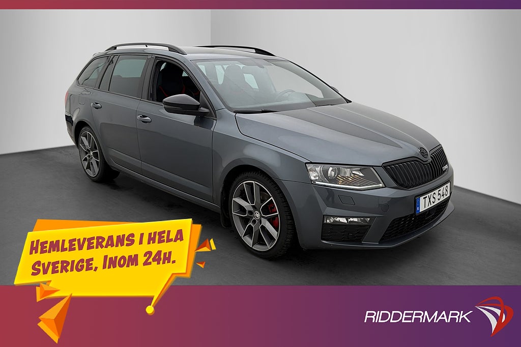 Skoda Octavia 2.0 TDI 184hk 4x4 RS Kamera Värm CarPlay Drag