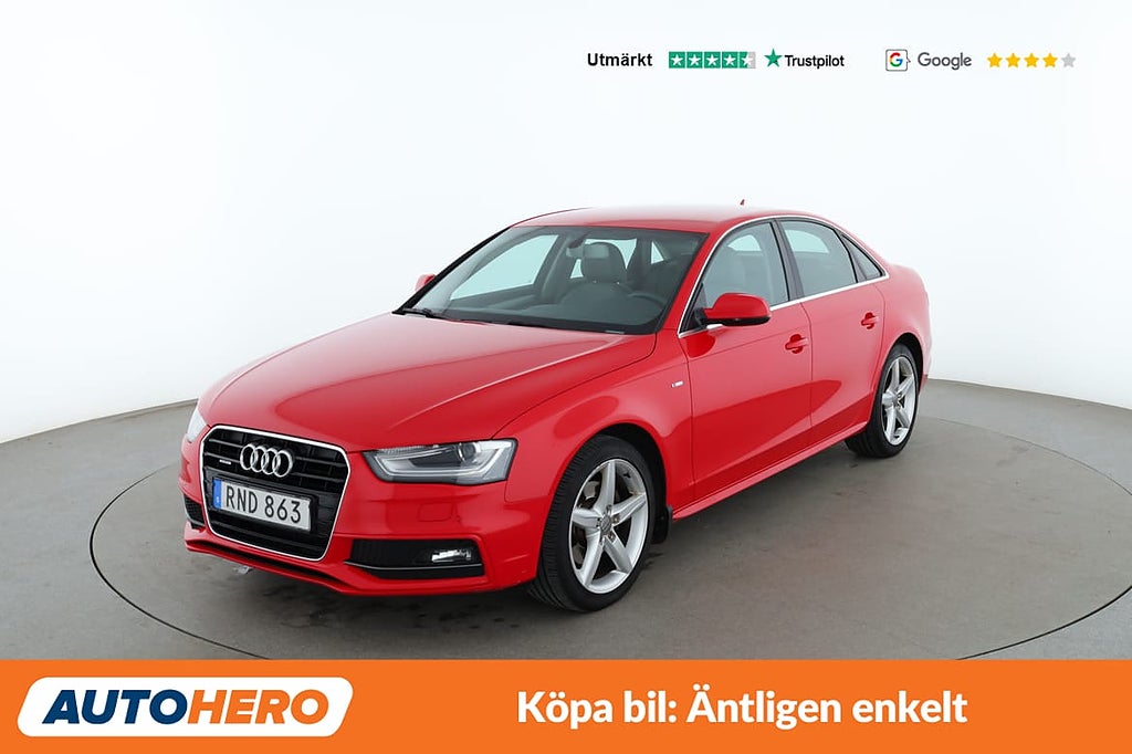 Audi A4 Sedan 2.0 TDI Quattro / Värmare, Dragkrok, PDC