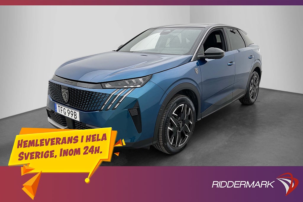 Peugeot 3008 HYBRID 136hk GT 360° Drag Navi Rattvärme MOMS