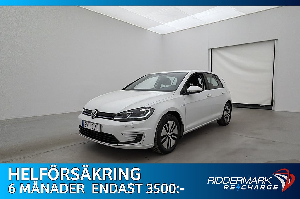 Volkswagen E-Golf Plus Värmare Cockpit Sensorer CarPlay MOMS