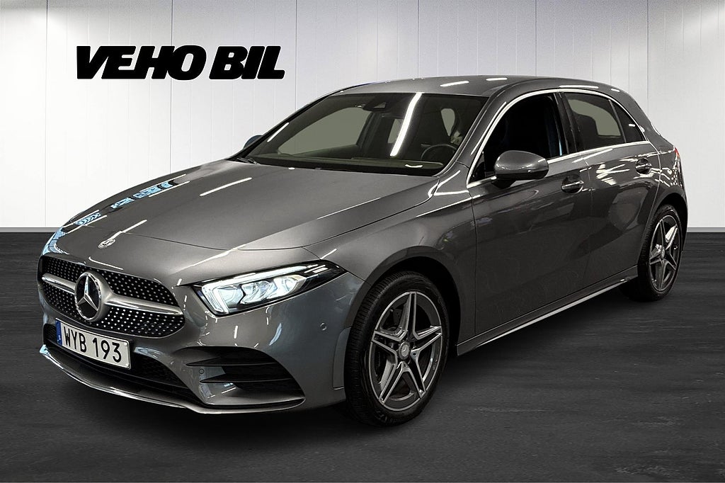 Mercedes-Benz A 250 e AMG Panelbelysning Kamera Navi Värmare