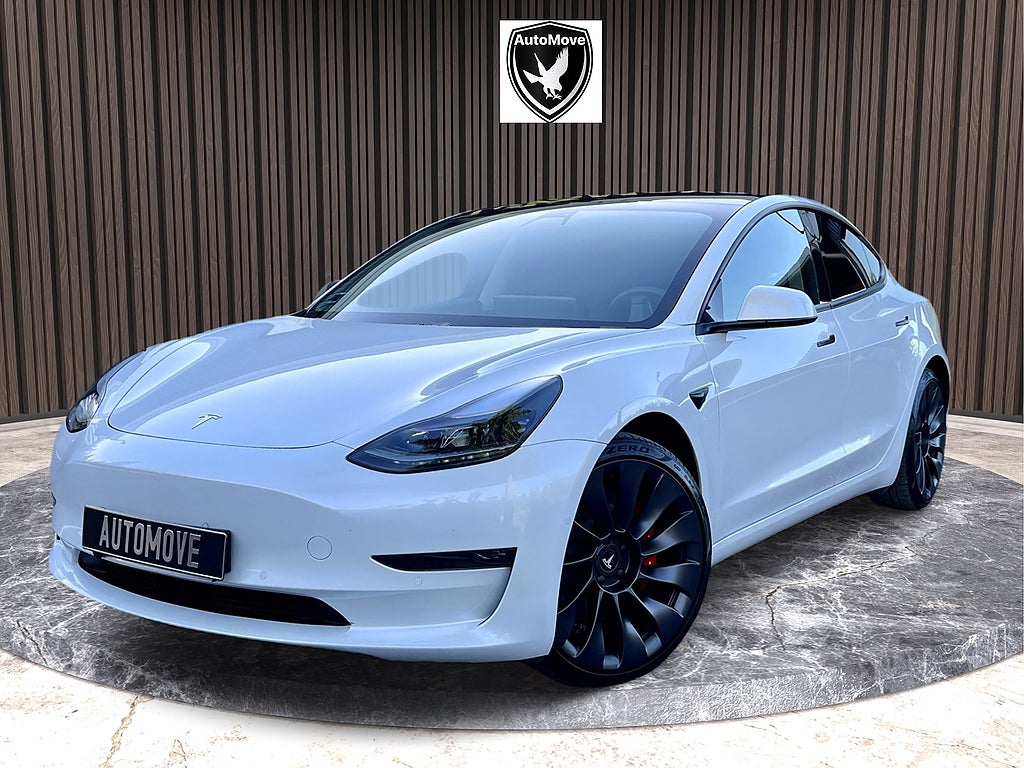Tesla Model 3 Performance, 514hk VP- 2021