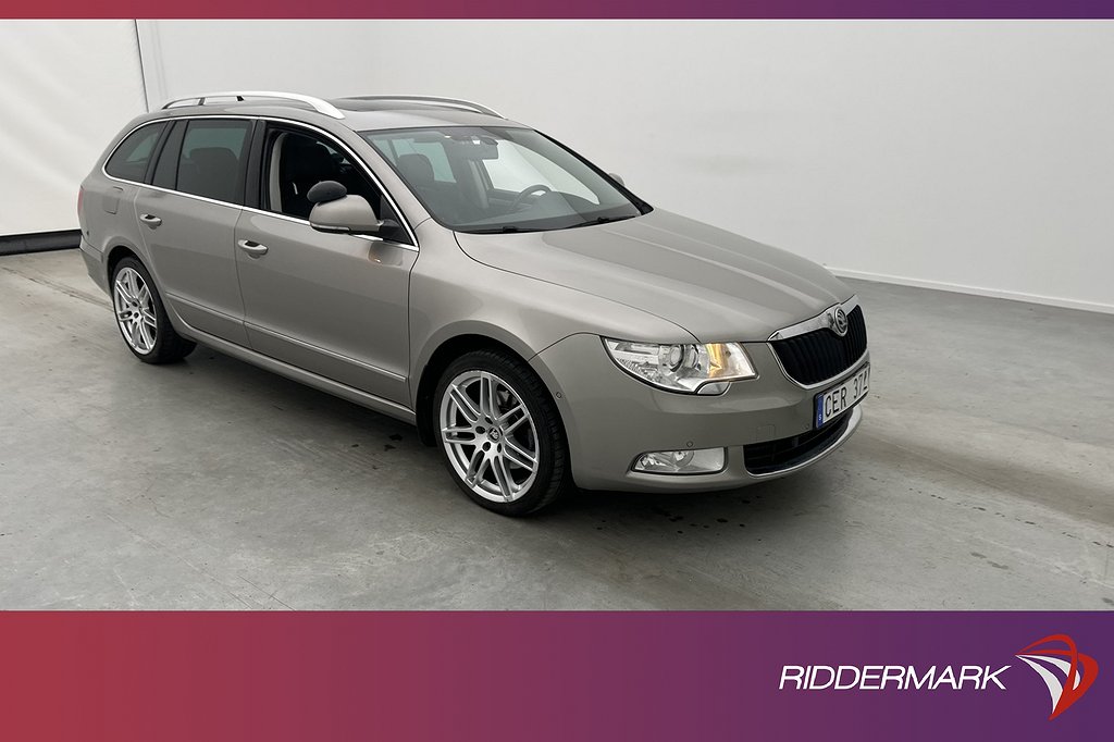 Skoda Superb 1.8 TSI 160hk Pano Värmare Navi Sensorer Drag