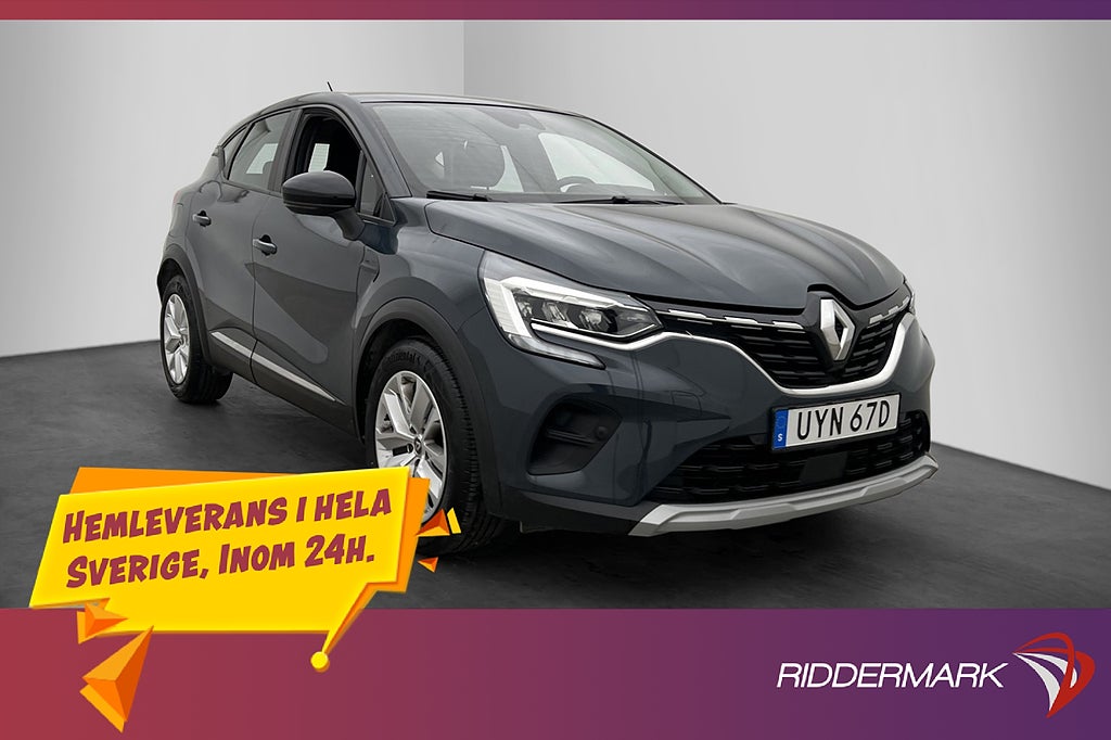 Renault Captur 1.0 TCe 100hk Zen P-Sensorer Kamera CarPlay
