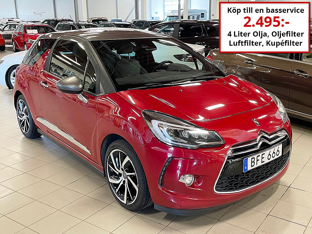 Citroën DS3 1,2 PureTeck 110HK Utt 2016