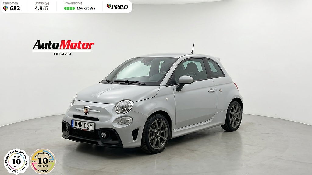 Abarth 595 1.4 T-JET 16V Manuell 165hk Skalstolar 3,45% RÄNTEKAMPANJ