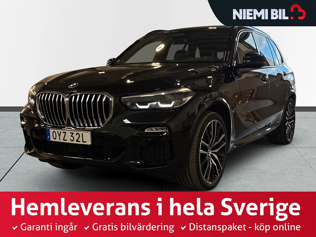 BMW X5 xDrive30d M Sport Aut Drag 360kam Värmare Navi 7-sits