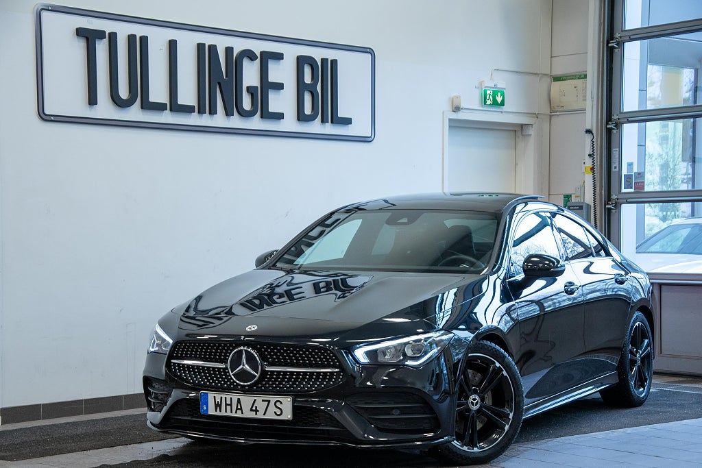 Mercedes-Benz CLA 200 7G AMG NightPaket Wide Panorama Panelbelysning 18"