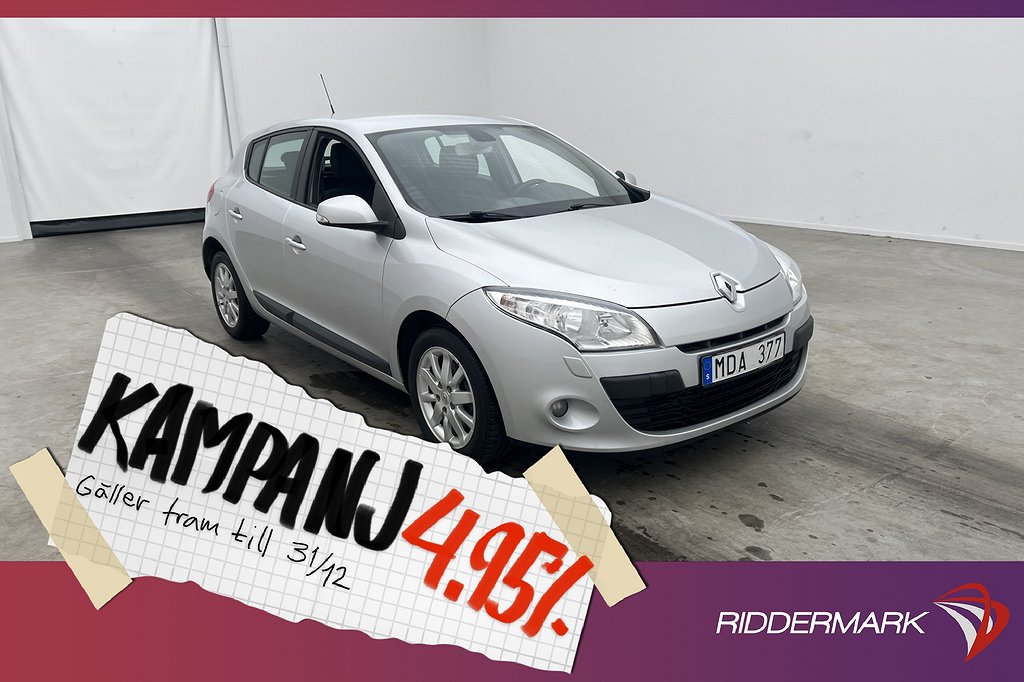 Renault Mégane 1.5 dCi 90hk 0,45L/Mil 4,95% Ränta