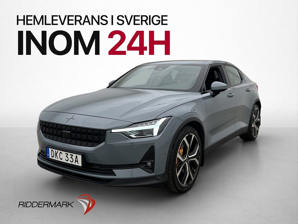 Polestar 2 Long range Dual motor 408hk Performance Pano 360°