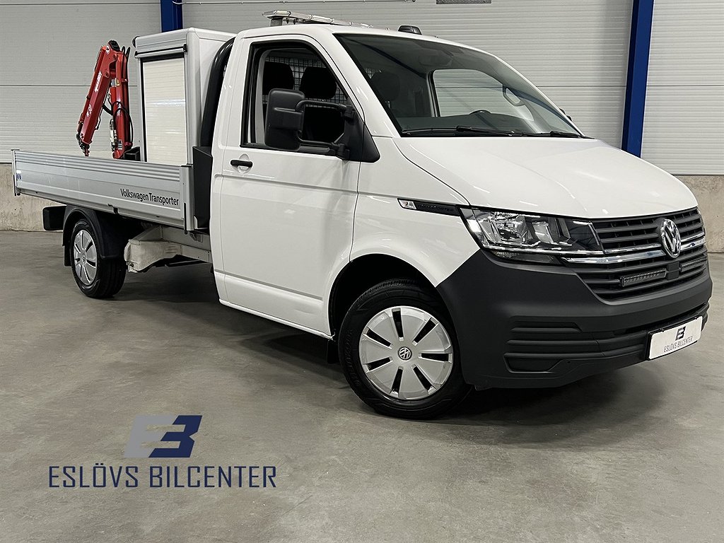 Volkswagen Transporter Pickup EH 2.0 TDI 150 HK DSG / Kran / Leasebar / Värmare /