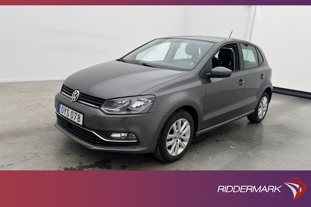 Volkswagen Polo 1.2 TSI 90hk Sensorer Farthållare Bluetooth