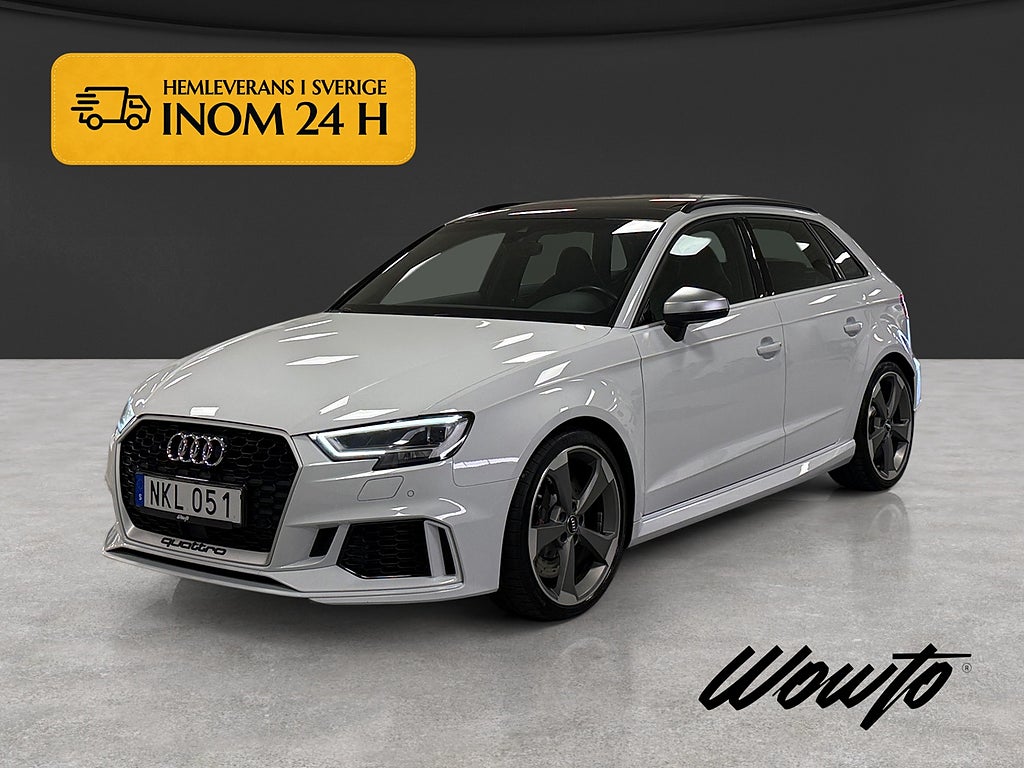 Audi RS3 Sportback 475HK /Pano/Cockpit/Sportavgas/Sv-Såld