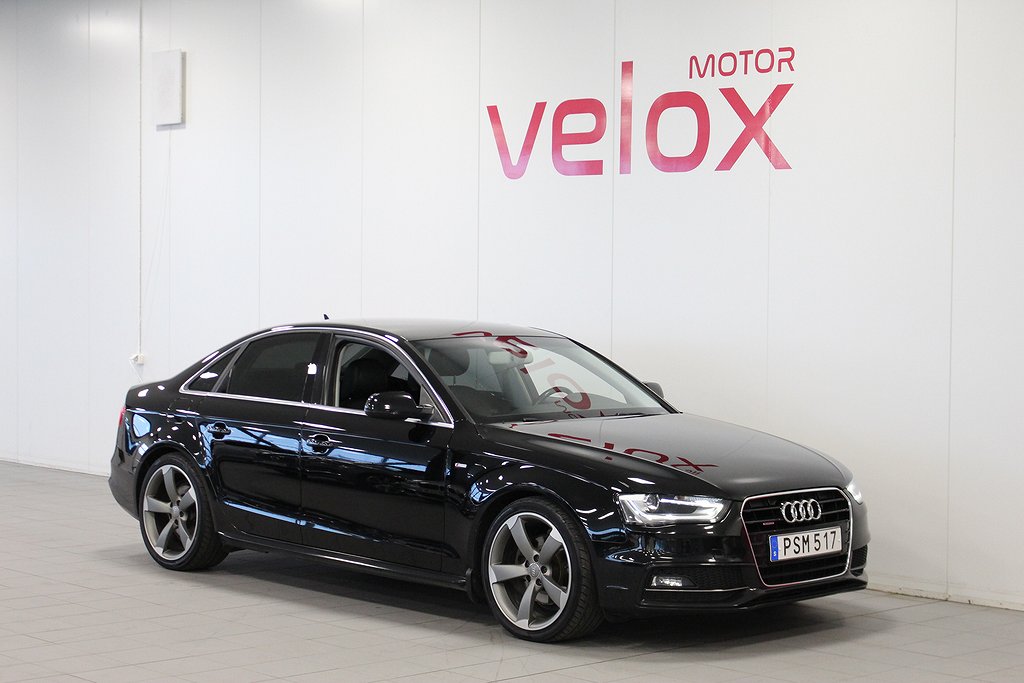 Audi A4 Sedan 2.0 TDI quattro 190hk S Line B&O Värm Nav Drag