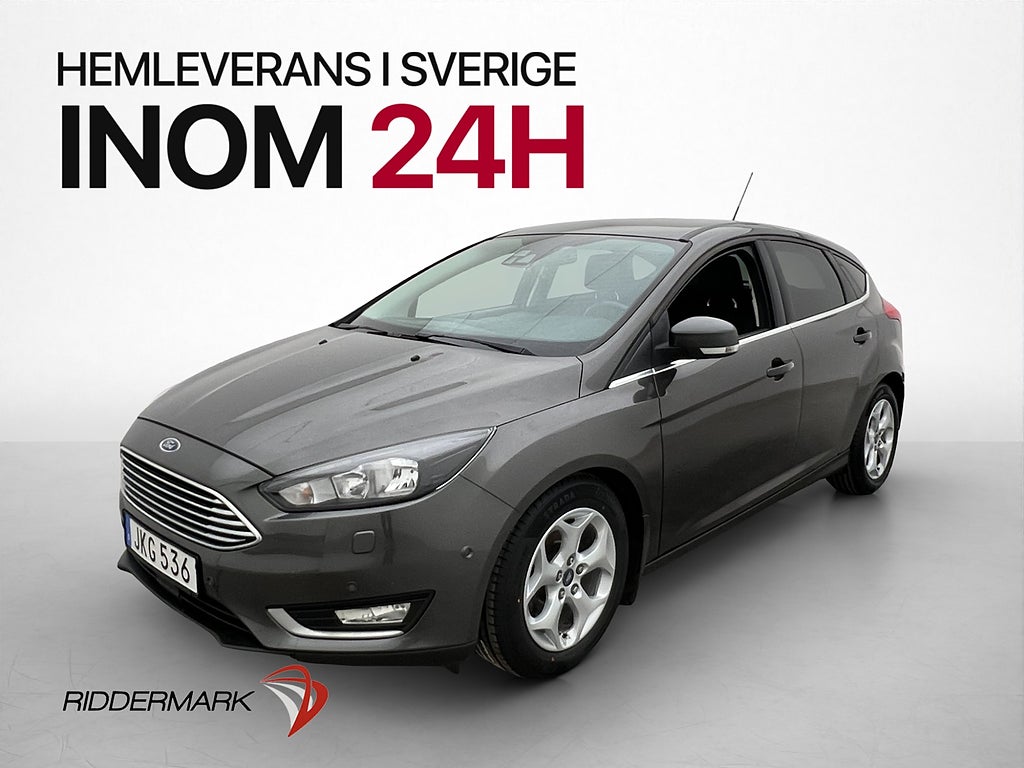 Ford Focus 1.5 EcoBoost 182hk Titanium P-Värmare Navi