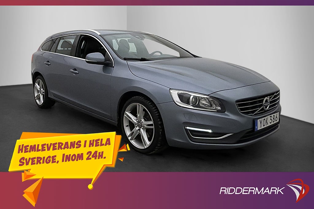 Volvo V60 V60 D4 190hk Classic Summum Skinn VoC Värm 2-Bruk