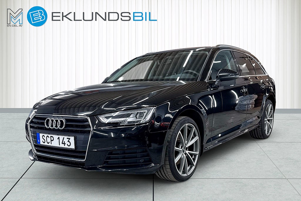 Audi A4 2.0 TDI S Tronic 1-ägare PDC Nyservad 19 tum Värmare