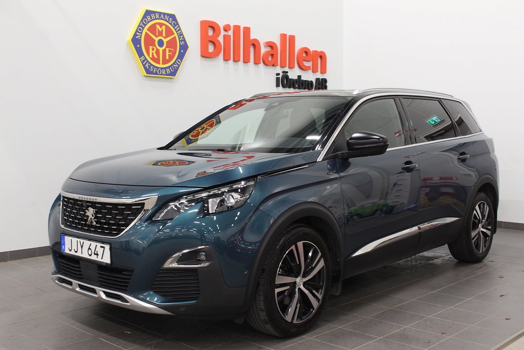 Peugeot 5008 2.0 GT Premium Skypack 7-sits 360Kam Pano Drag 