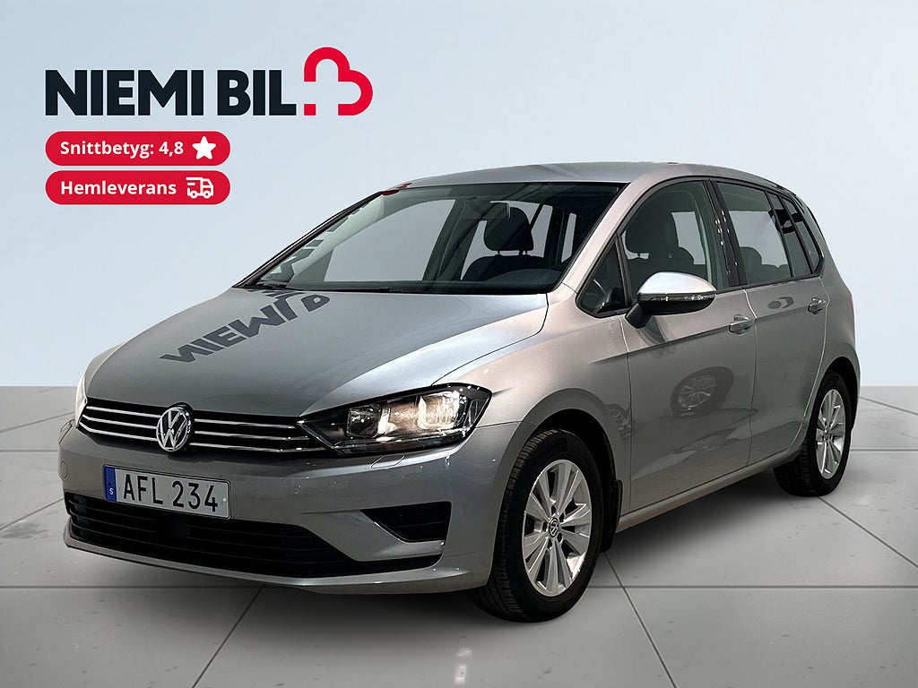 Volkswagen Golf Sportsvan 1.2 TSI BMT Base 1-Ägare Dragkrok Motorvärmare S/V-hjul