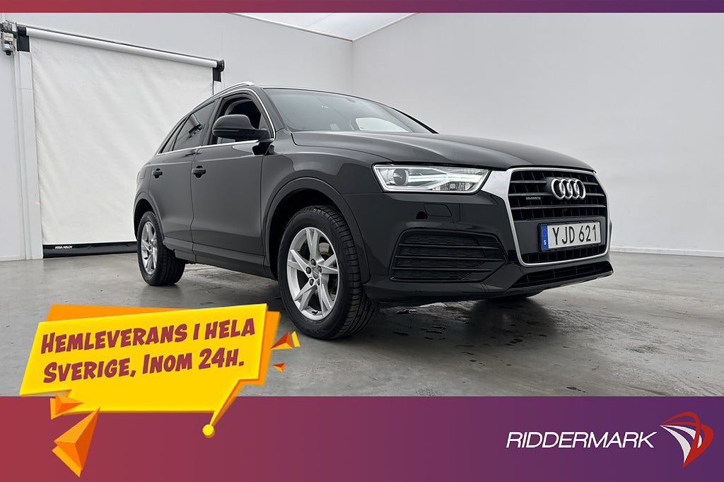 Audi Q3 2.0 TDI Quattro 150hk Proline P-Sensorer Farthållare
