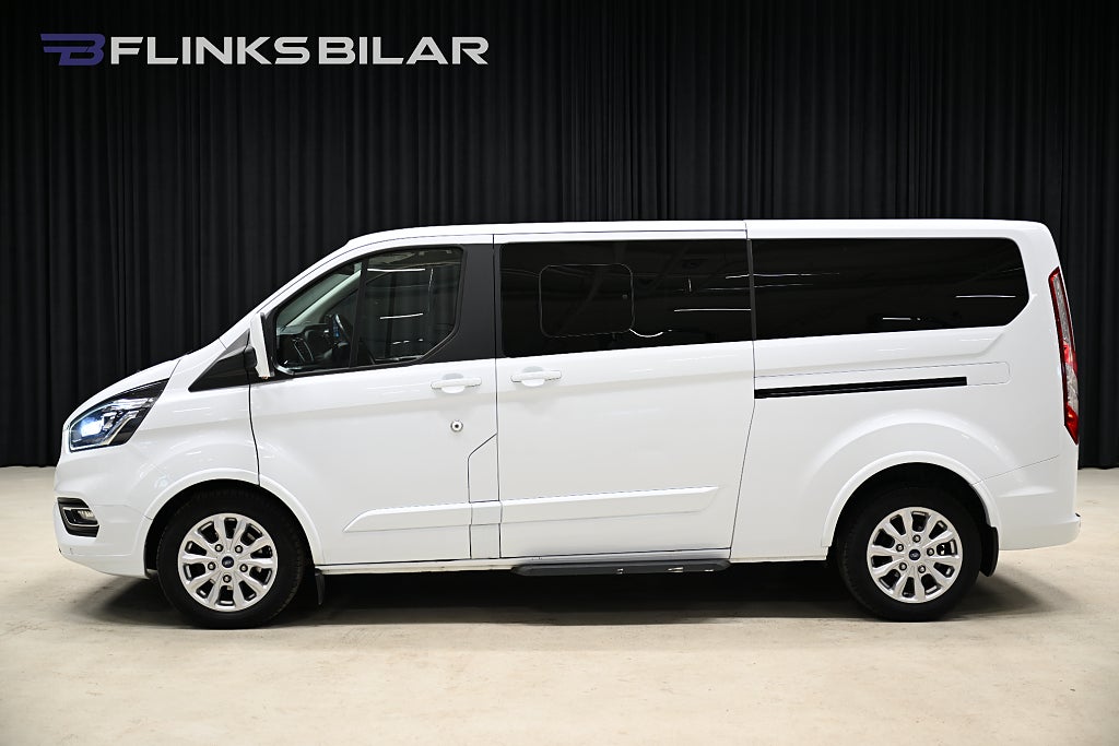 Ford Tourneo Custom 130HK L2 Automat|9-Sits|LED|Värmare|NyKamrem|Leasbar