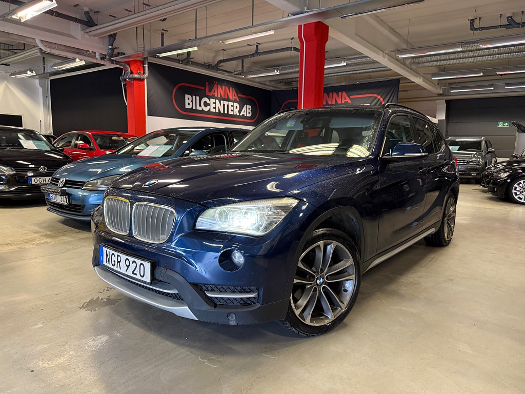 BMW X1 xDrive28i Aut Drag PDC Skinn 245hk Euro6 Ny servad SoV 