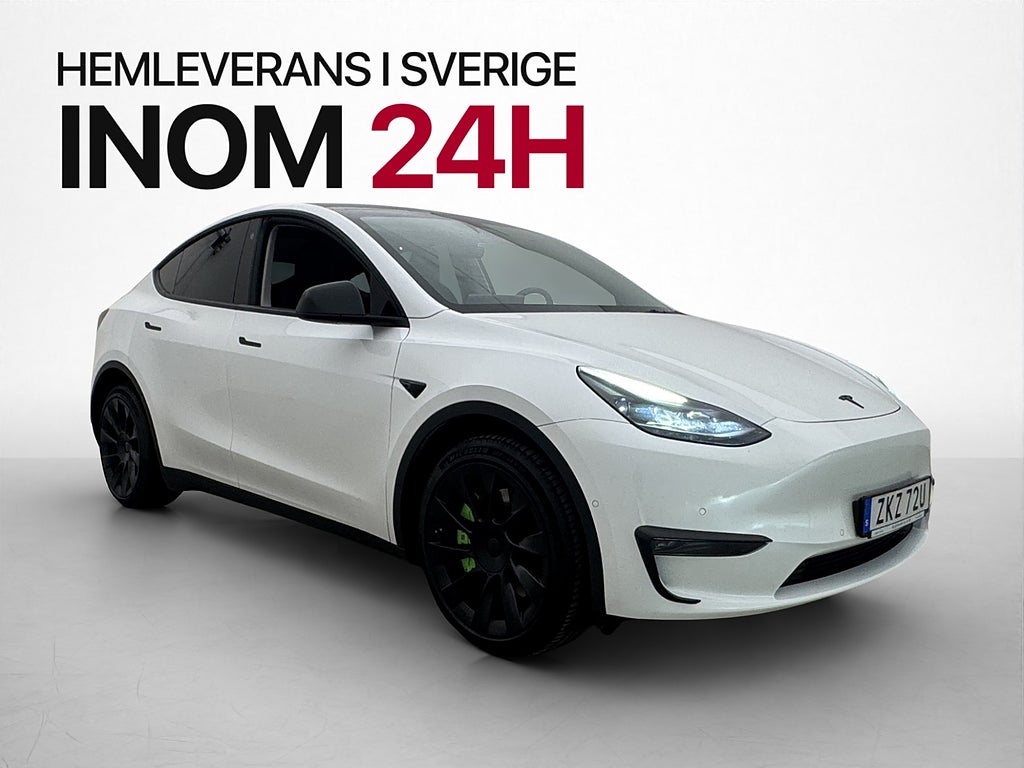 Tesla Model Y Long Range AWD Pano AP Svensksåld MOMS