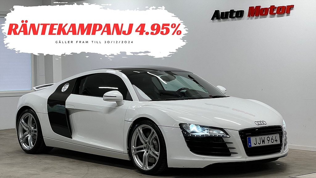 Audi R8 4,2 V8 quattro Manuell Svensksåld/B&O/Kolfiber paket