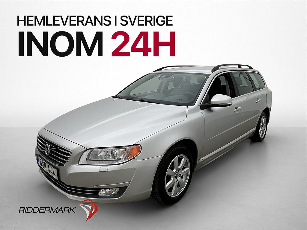 Volvo V70 D4 Momentum Värmare Drag P-Sensorer Halvskinn