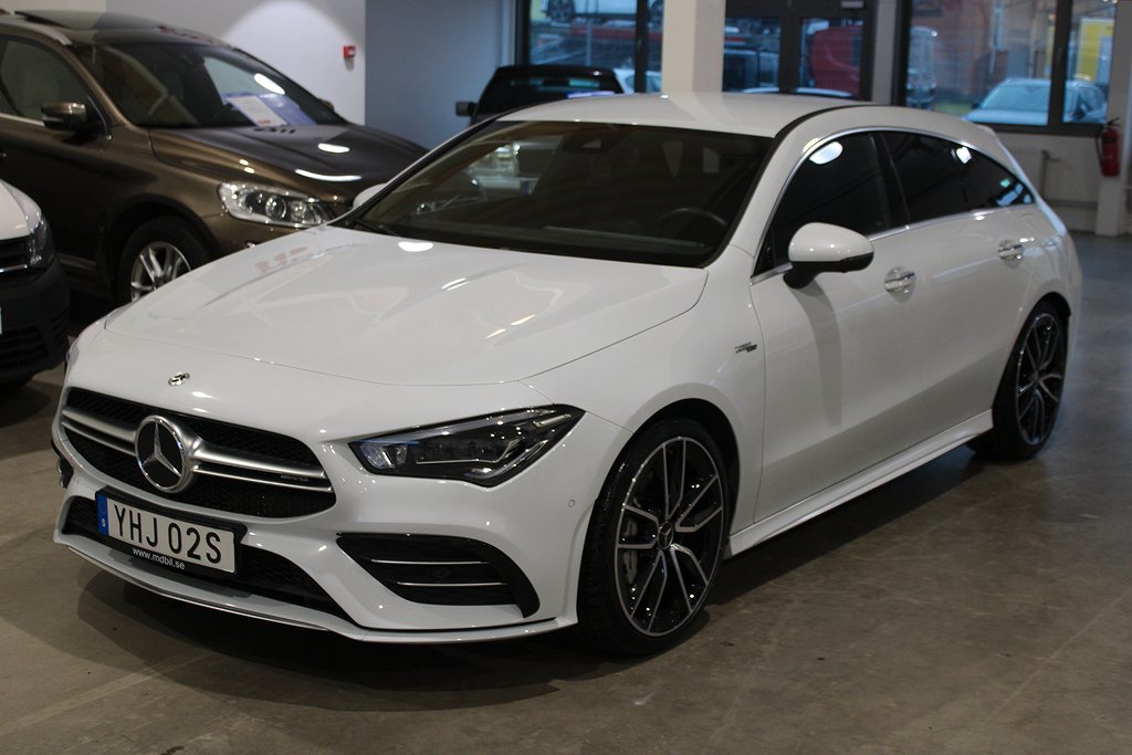 Mercedes-Benz AMG CLA 35 AMG SB 4M 360-Kamera Drag Skinn VAT