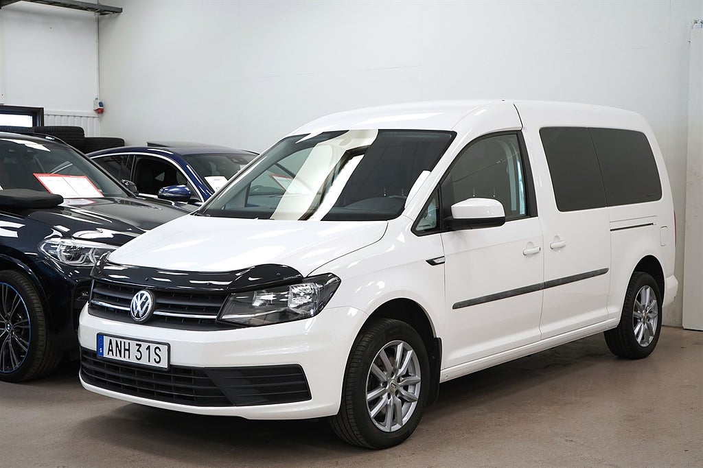 Volkswagen Caddy MAXI LIFE 7-SITS TSI130 VÄRMARE DRAG B-KAMERA
