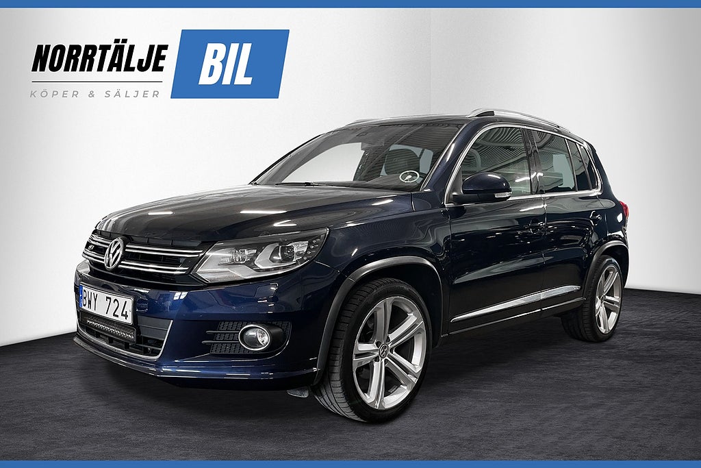 Volkswagen Tiguan R-LINE 2.0 177HK 4M VÄRMARE PANO DRAG SKINN KAMREM BYTT