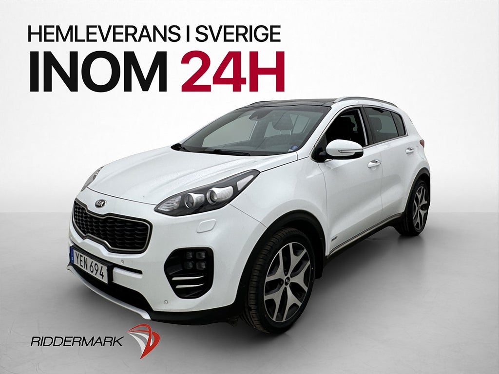 Kia Sportage 2.0 CRDi AWD GT-Line Pano Kamera Rattvärme Navi