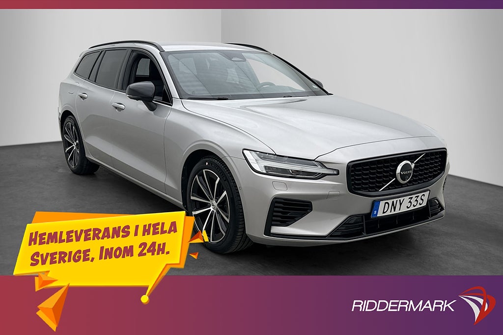 Volvo V60 Recharge T8 456hk Plus Dark Värmare H/K Orrefors
