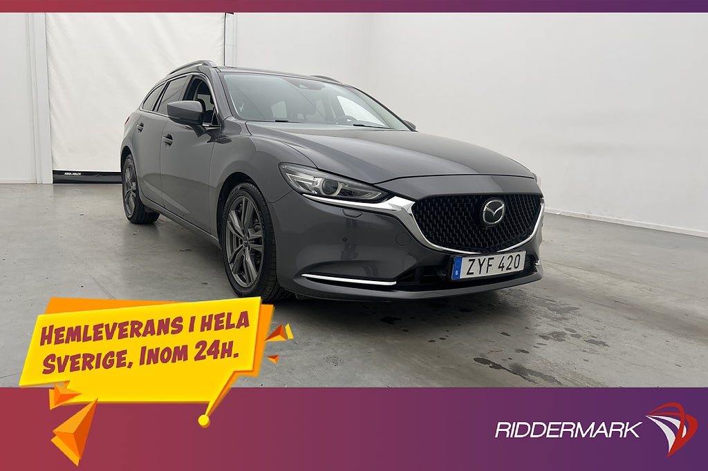 Mazda 6 Wagon 2.2 SKYACTIV-D AWD Optimum 360° Skinn Värmare