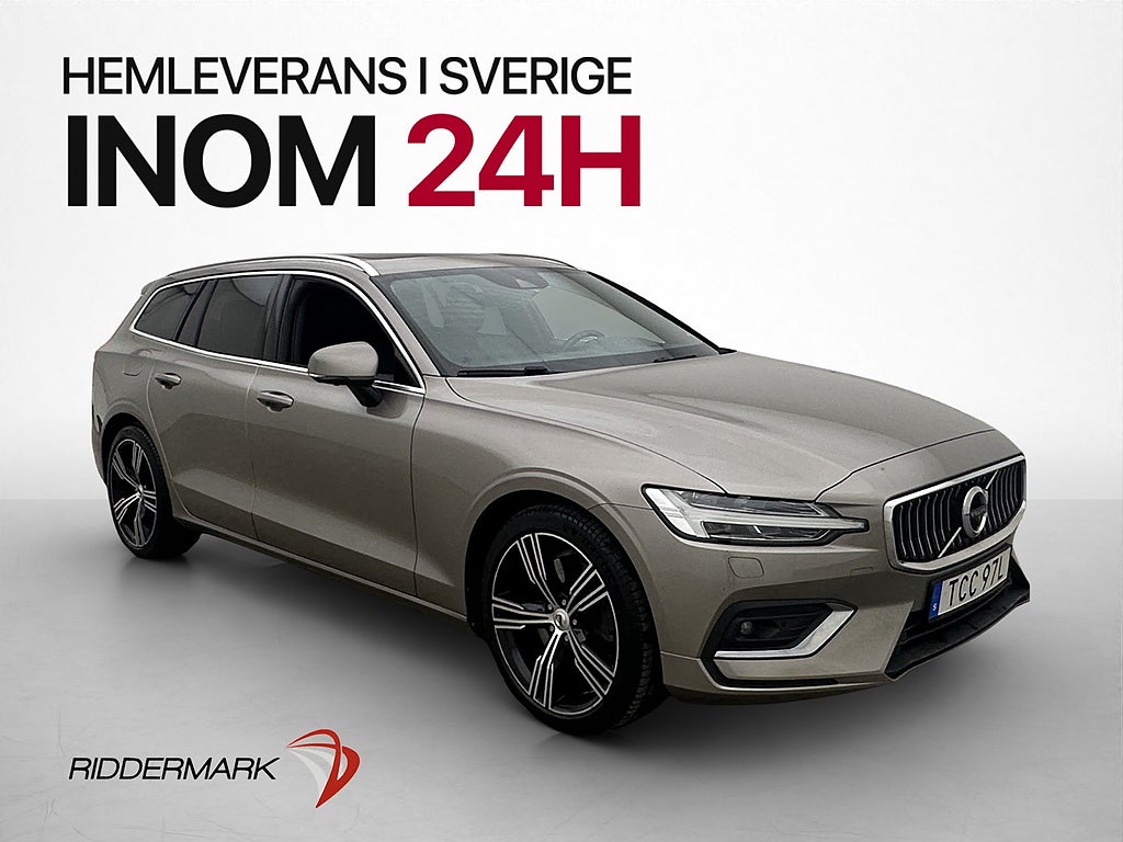 Volvo V60 T5 250hk Inscription Pano H/K HUD 360° Värmare GPS