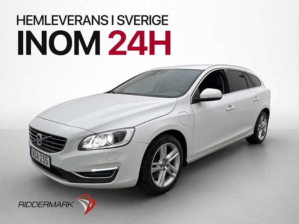 Volvo V60 Plug-in Hybrid AWD Summum Värmare VOC Drag Skinn