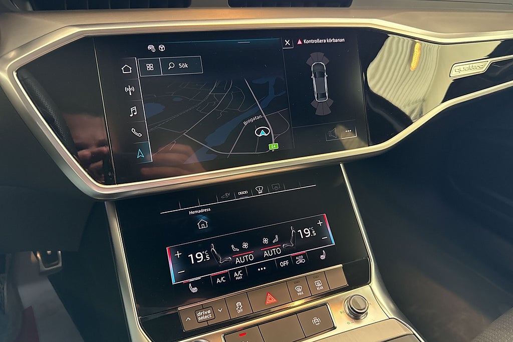 Audi A6 Sedan 55 TFSIe quattro Aut S line Moms Sov Hjul Värmare miniatyr 8