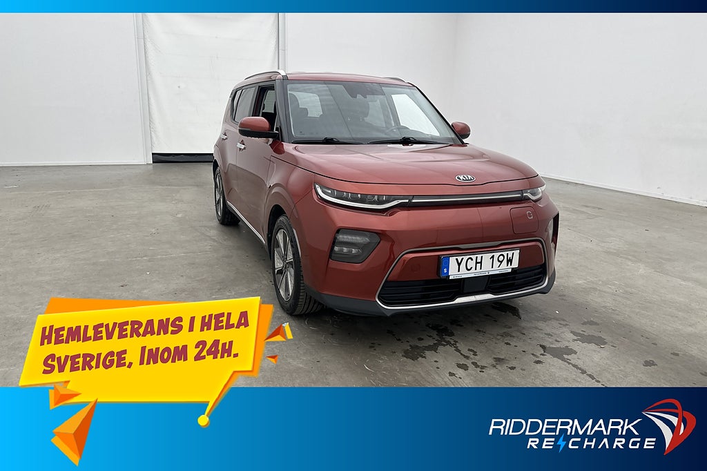 Kia E-SOUL 64 kWh 204hk Advance H/K Kamera Navi Halvskinn