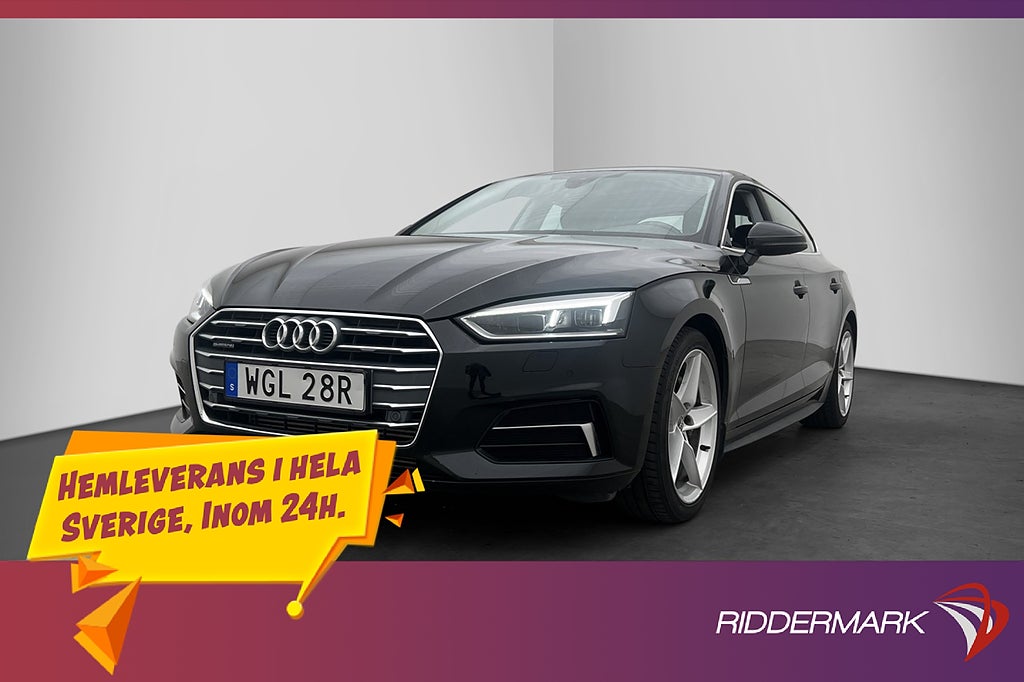 Audi A5 Sportback 45 TFSI Quattro 245hk Proline Keyless