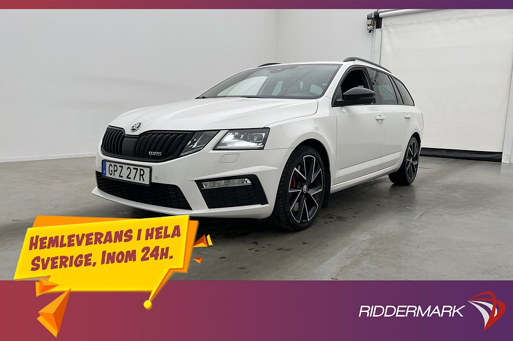 Skoda Octavia RS 2.0 TSI 245hk Premium Cockpit Canton Drag