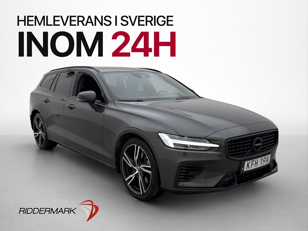 Volvo V60 Recharge T8 R-Design Värmare Kamera Drag Skinn