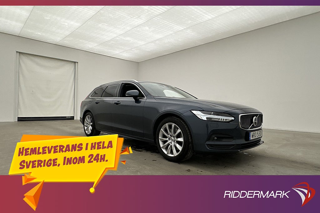 Volvo V90 B4 Kamera H/K Drag Värmare VoC CarPlay 197hk
