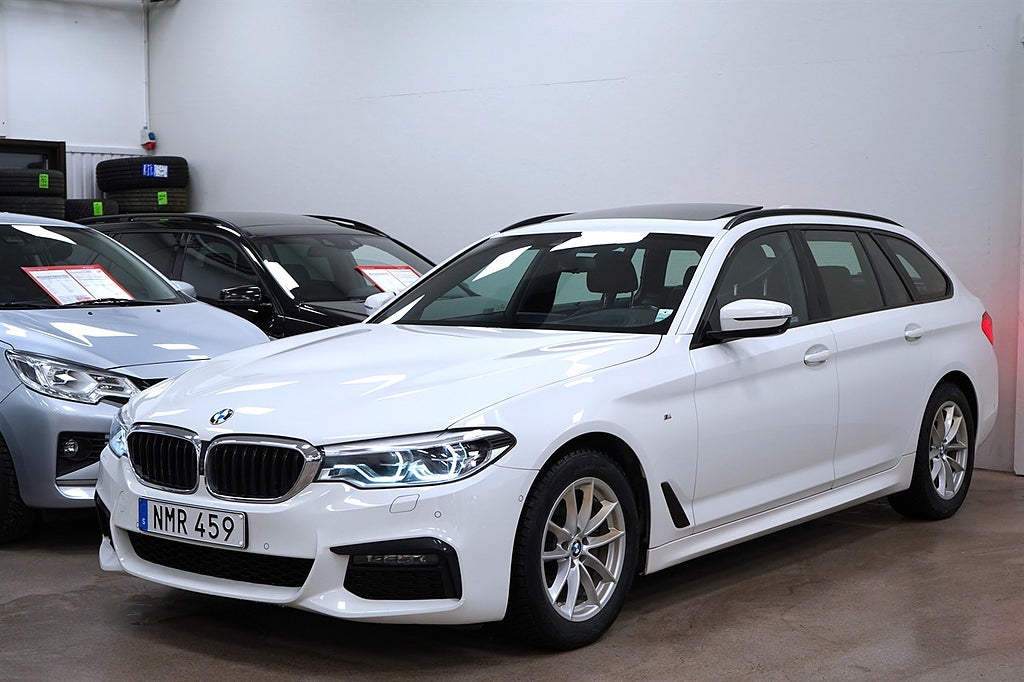 BMW 520 d xDrive M-SPORT PANORAMA VÄRMARE DRAG HEAD-UP 1-ÄGARE