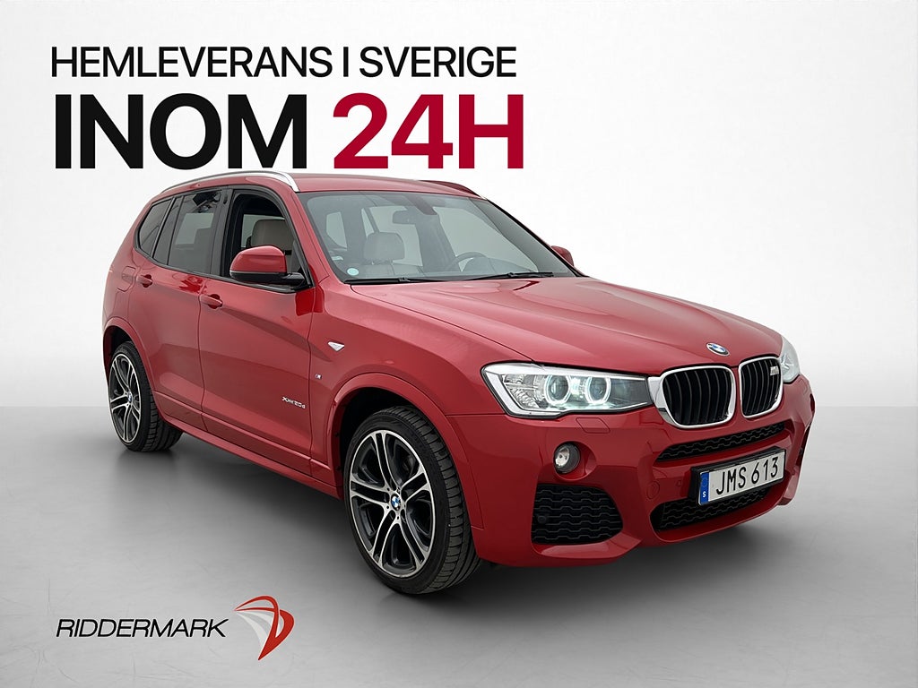 BMW X3 xDrive 190hk M Sport Läder Dragkrok P-Sensorer