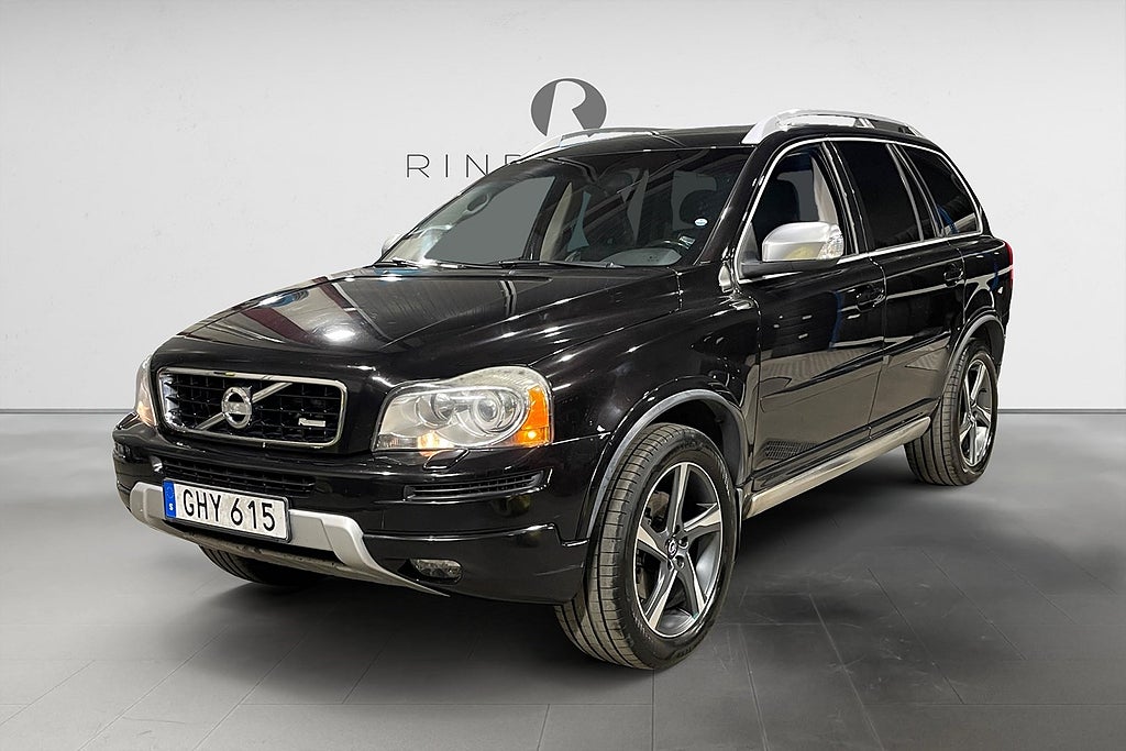 Volvo XC90 D5 200 HK AUT AWD R-DESIGN D-VÄRM KAMREM BYTT 7SITS 19"