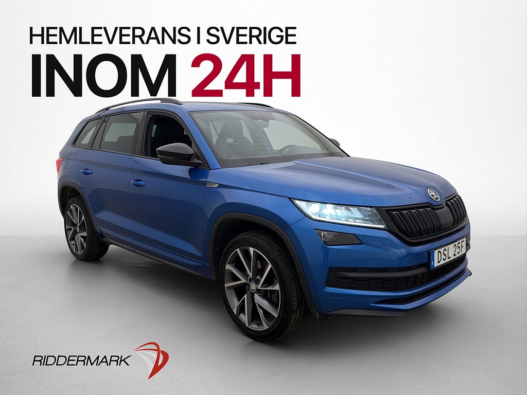 Skoda Kodiaq TSI 4x4 Sportline 7-sits Cockpit Canton Värmare