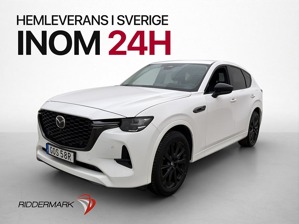 Mazda CX-60 PHEV 327hk BOSE HUD 360° Skinn Navi Drag MOMS